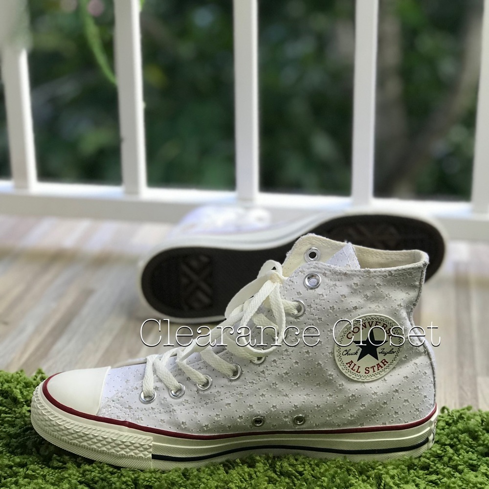 NWT Converse Ctas HI White Stars 🌟 W AUTHENTIC - Picture 4 of 7